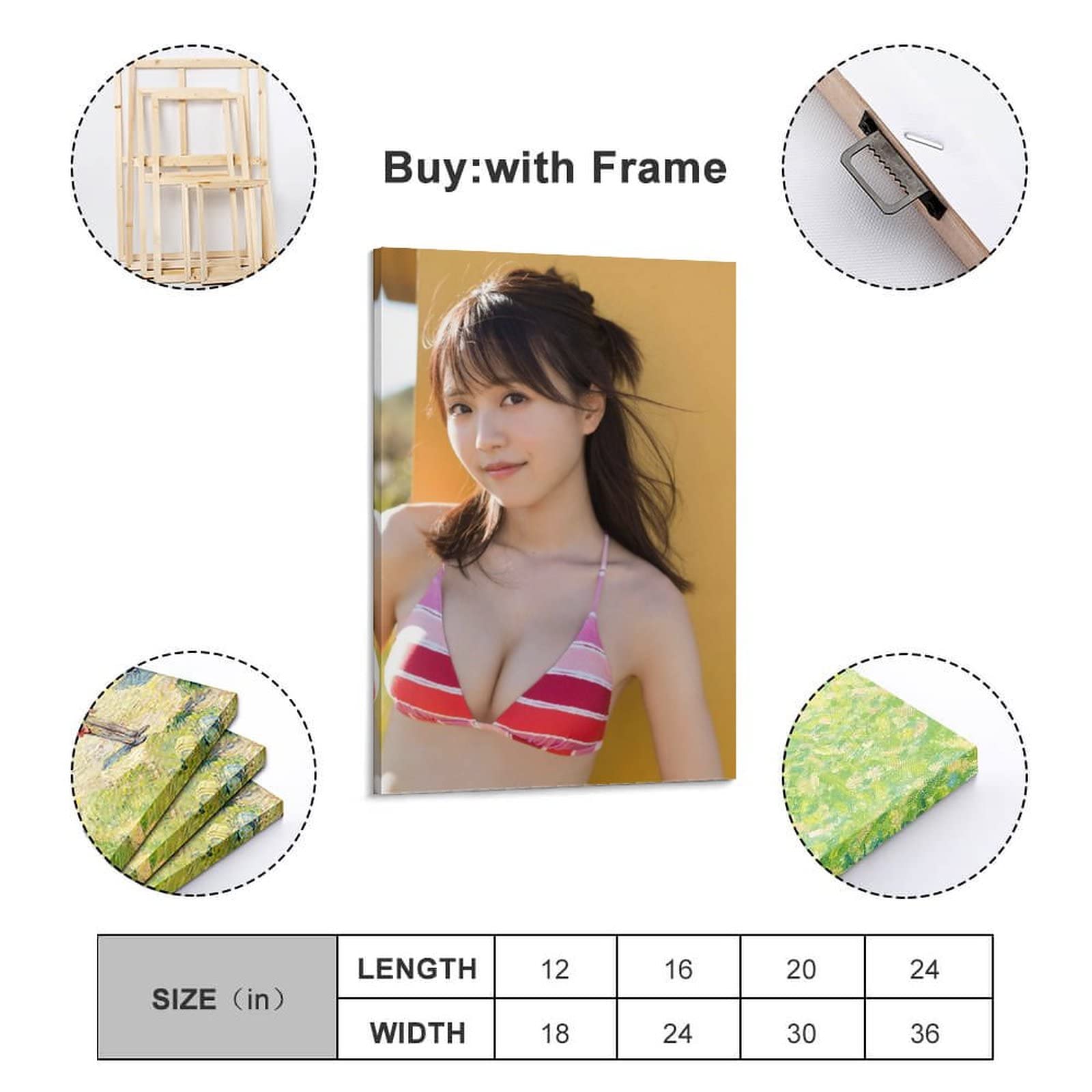 Amazon.co.jp: 装飾画写真新田さちかポスター7 キャンバスアート