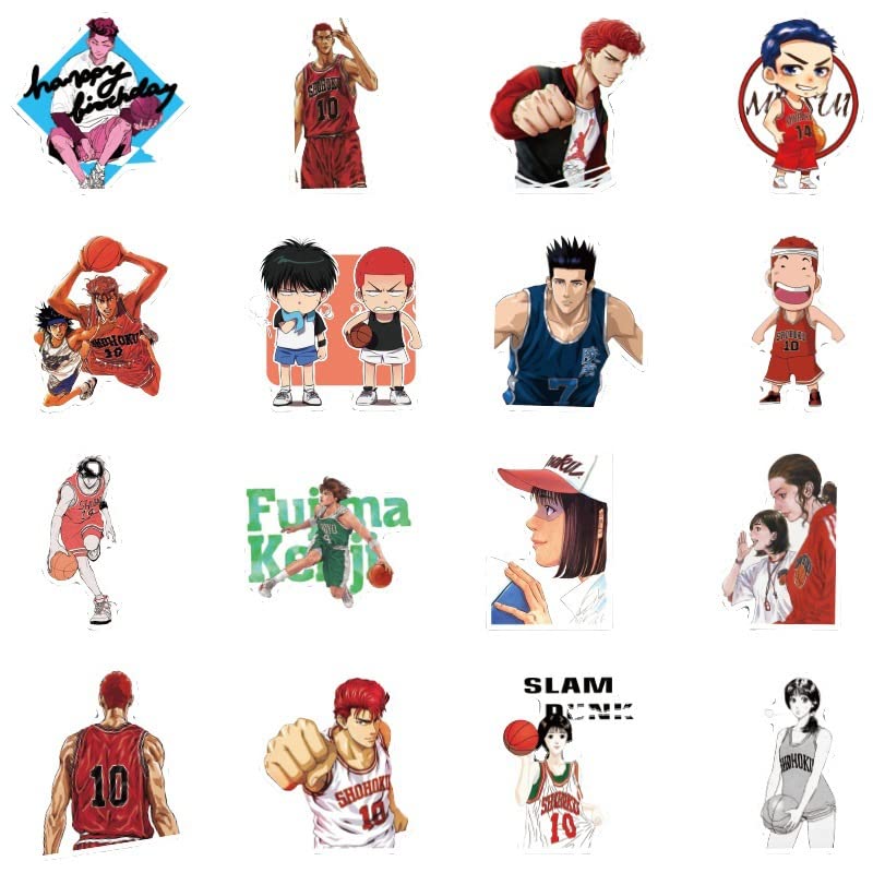 Amazon.co.jp: スラムダンク ステッカー 50枚セット Slam Dunk 流川楓