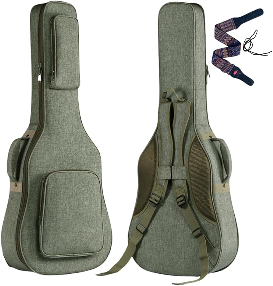 Amazon.co.jp: ギターケース アコギ セミハード ギグバッグ 防水 25mm