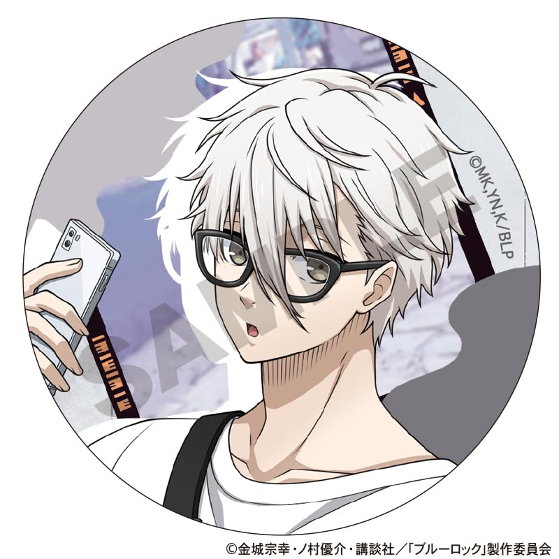 Amazon.co.jp: ブルーロック トレーディング缶バッジ 休日メガネ 9個