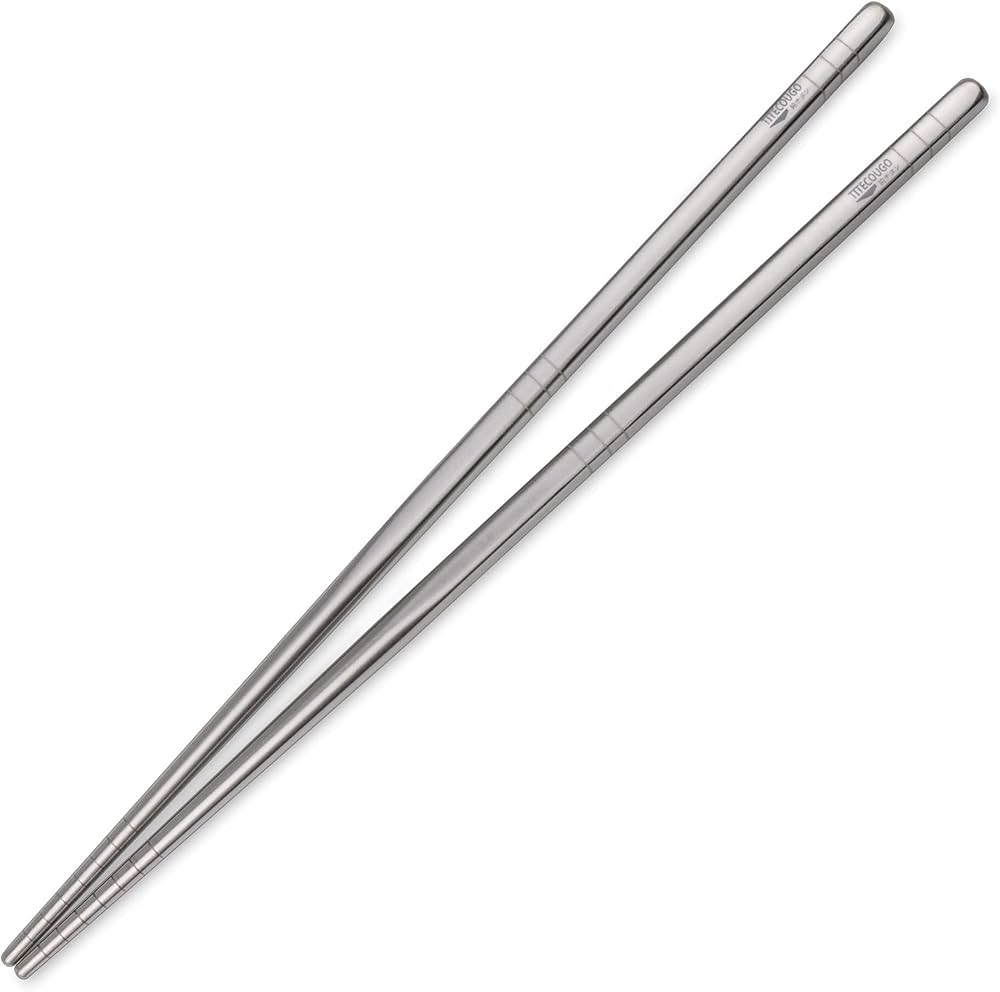 Amazon | TITECOUGO 超軽量チタン箸アウトドア箸キャンピング箸 23cm
