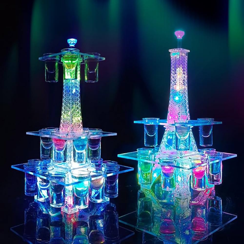 Amazon｜Zongtingzhu テキーラ観覧車 LED酒ボトルの表示棚 観覧車