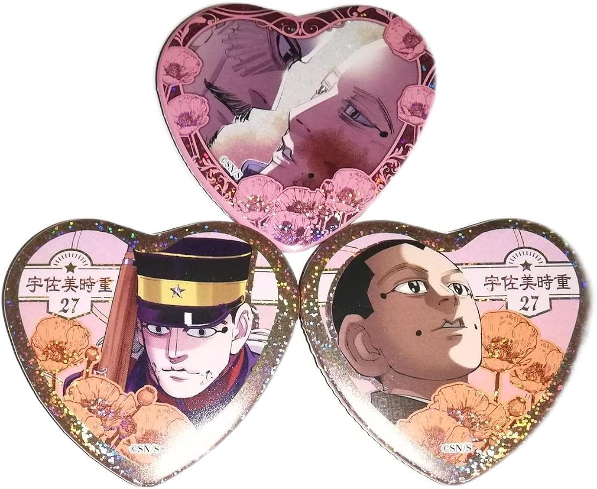 Amazon.co.jp: ゴールデンカムイ 宇佐美上等兵 ハート型缶バッジ 愛