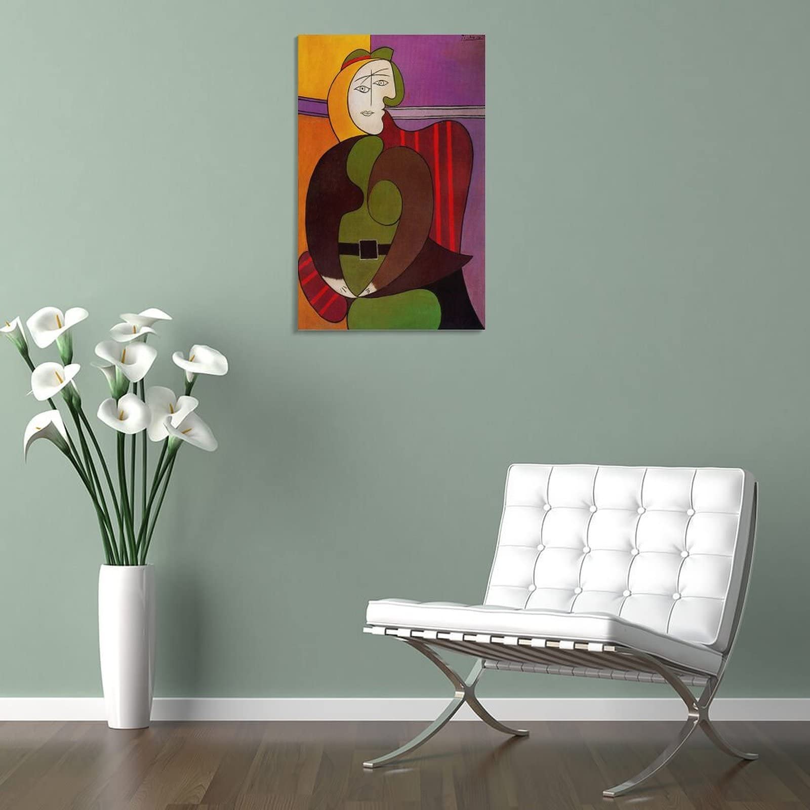 Amazon.co.jp: Pablo Picassoパブロ・ピカソ画家の作品（赤い肘掛け