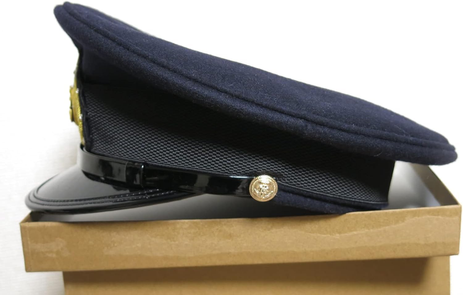 Amazon.co.jp: WW2 大日本帝国海軍 士官軍帽 前章付 精密複製 IJN 制帽