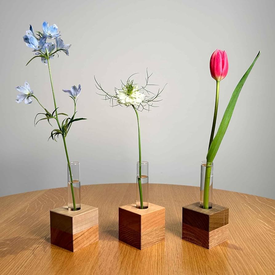 Amazon.co.jp: 【THE WATERS】ひだの森 小さな木の一輪挿し MOKURIN 3