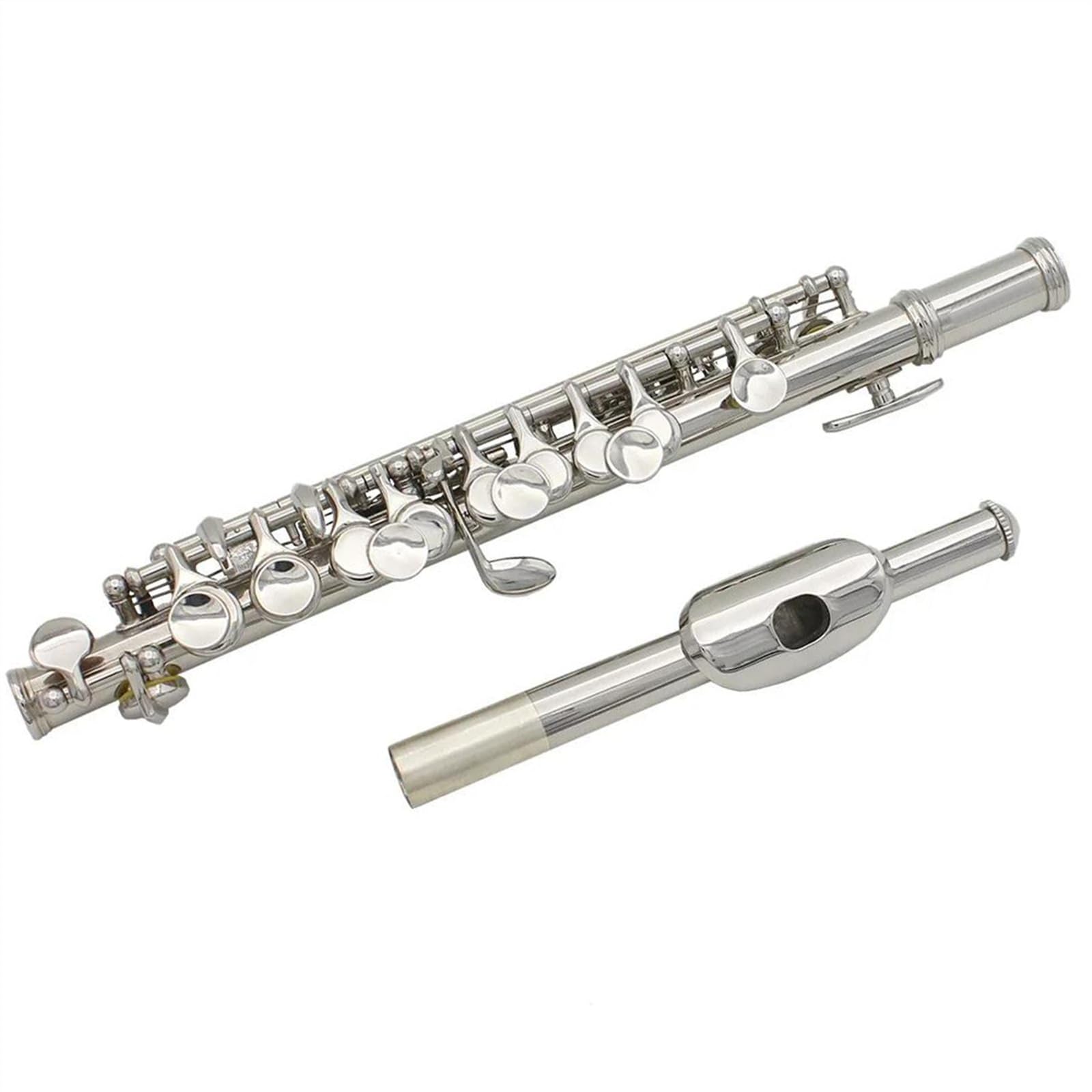 Amazon | シルバーCキーピッコロハーフサイズフルート銀メッキ白銅