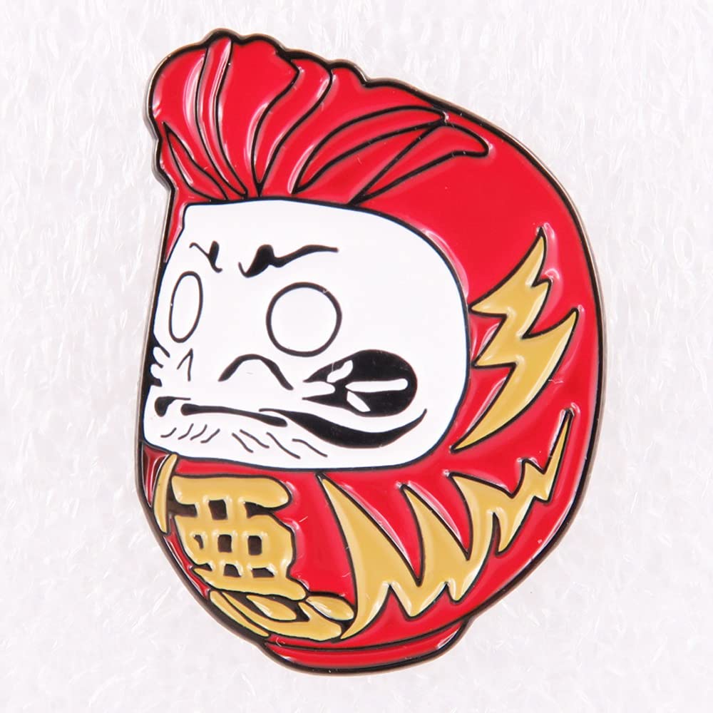 Amazon.co.jp: 現代美術二等兵「ぐれダルマ」デザインアートピンバッジ