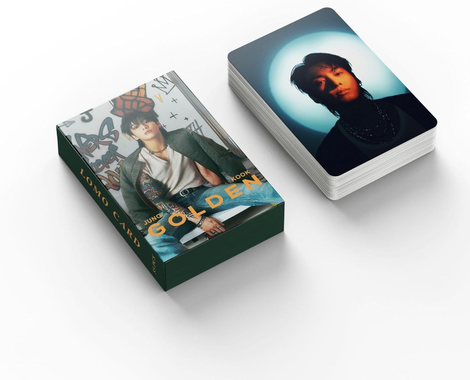 GUDMART® 55PCS BTS Jungkook Golden Album Mini Card Collection
