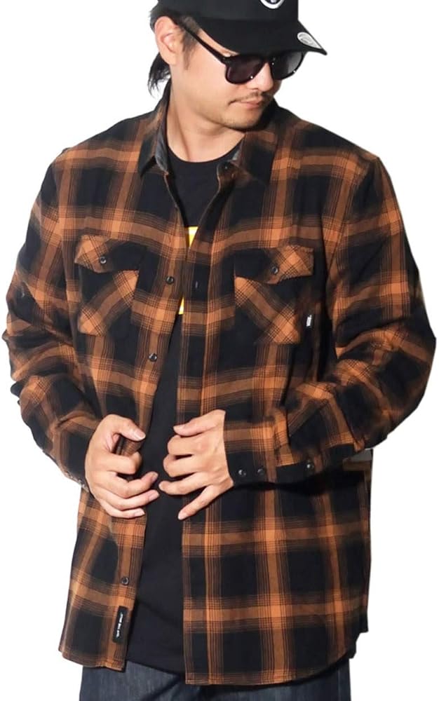 Amazon.co.jp: (バンズ) VANS 長袖シャツ メンズ ネルシャツUSAモデル