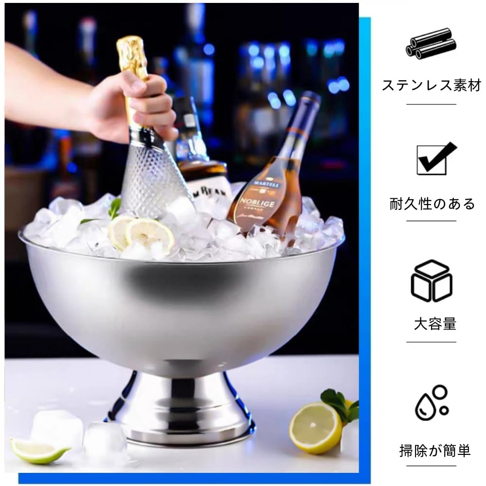 Amazon | Bxzzuis ワインクーラー アイスペール シャンパンクーラー