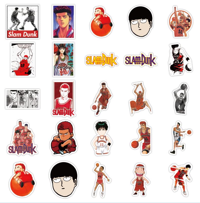 Amazon.co.jp: スラムダンク ステッカー 50枚セット Slam Dunk 流川楓
