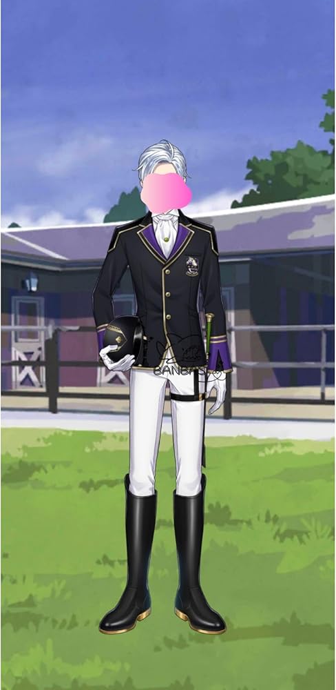 Amazon.co.jp: [BANBAS] ツイステ風 馬術部 クラブ・ウェア シルバー