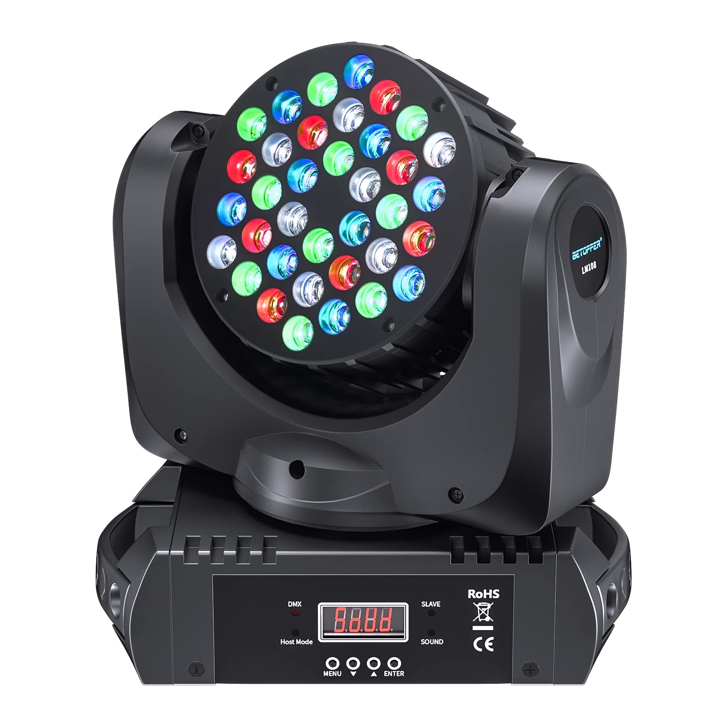 Amazon.co.jp: BETOPPER ムービングライト 36x3W RGBW LED 舞台照明