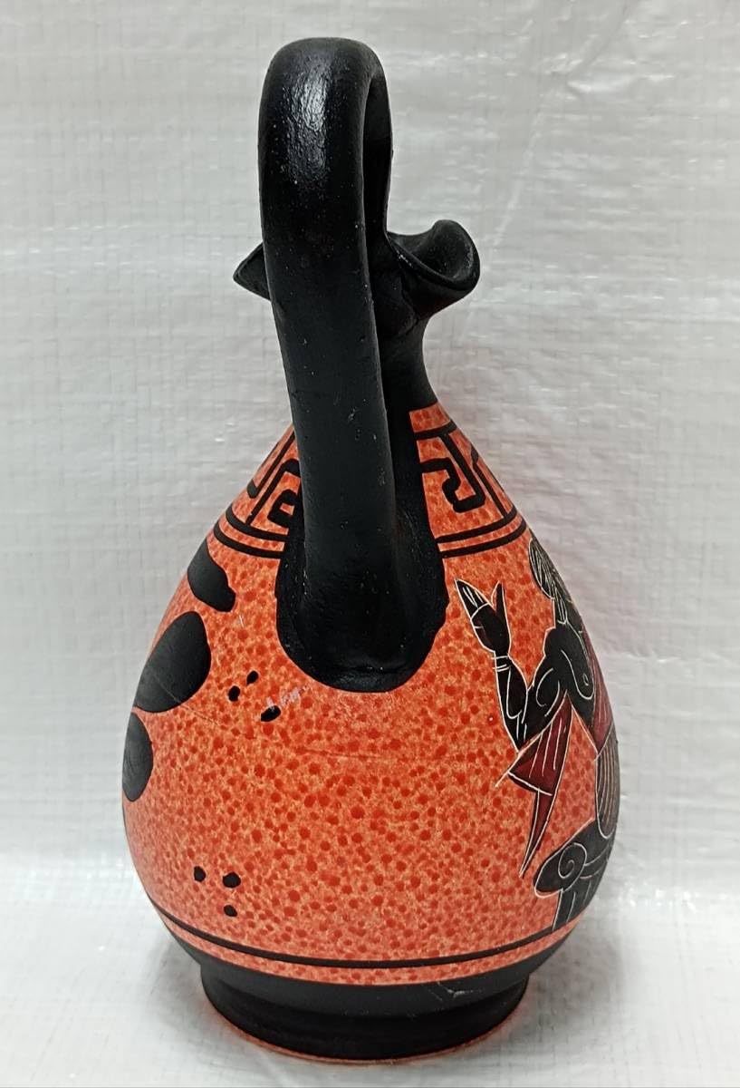 Amazon.co.jp: 古代ギリシャ 黒絵式 オイノコエ 陶器水差し レプリカ