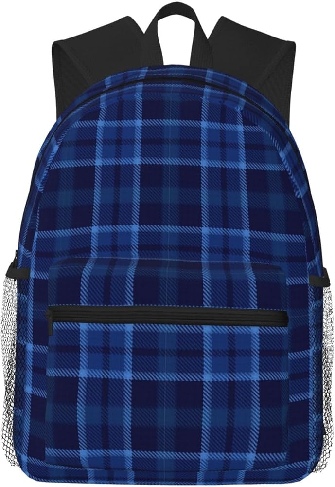 Amazon.co.jp: [販売店] ネイビーブルーチェック リュック リュック