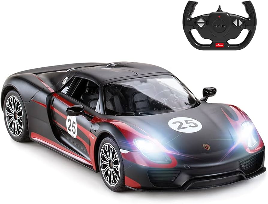 Amazon.com: RASTAR 1:14 Porsche 918 Spyder RC Car Porsche Toy Car