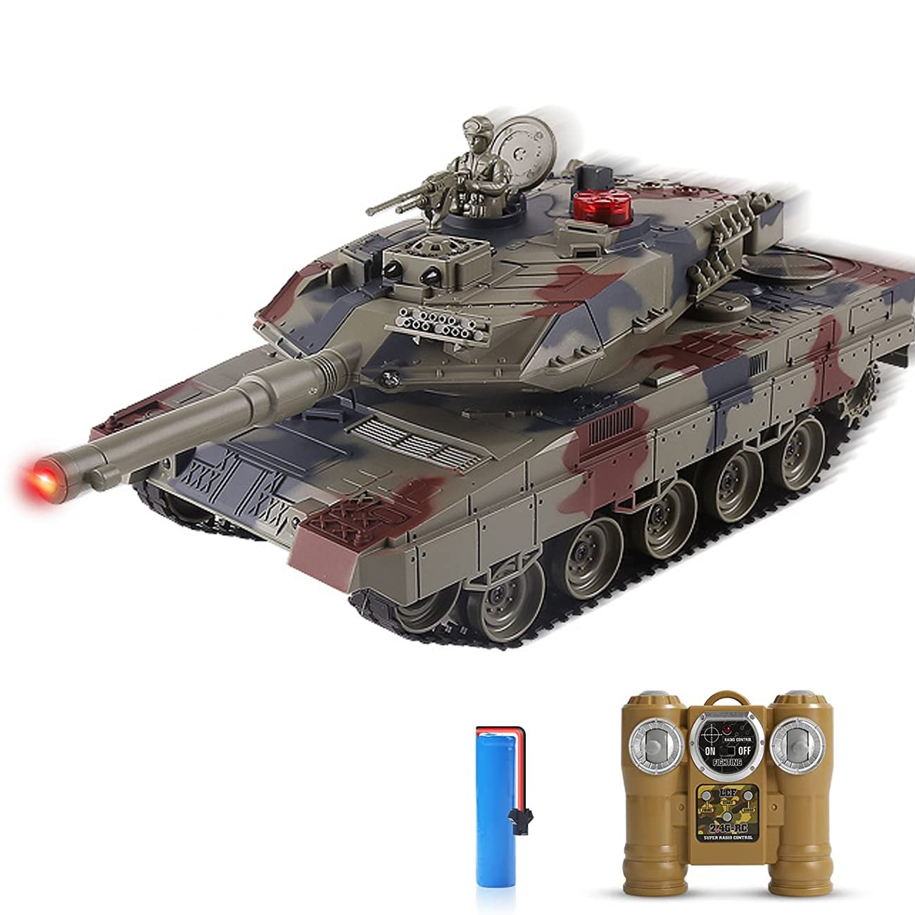 Amazon.co.jp: 戦車 ラジコン戦車 2.4GHz無線 対戦タイプ バトルタンク