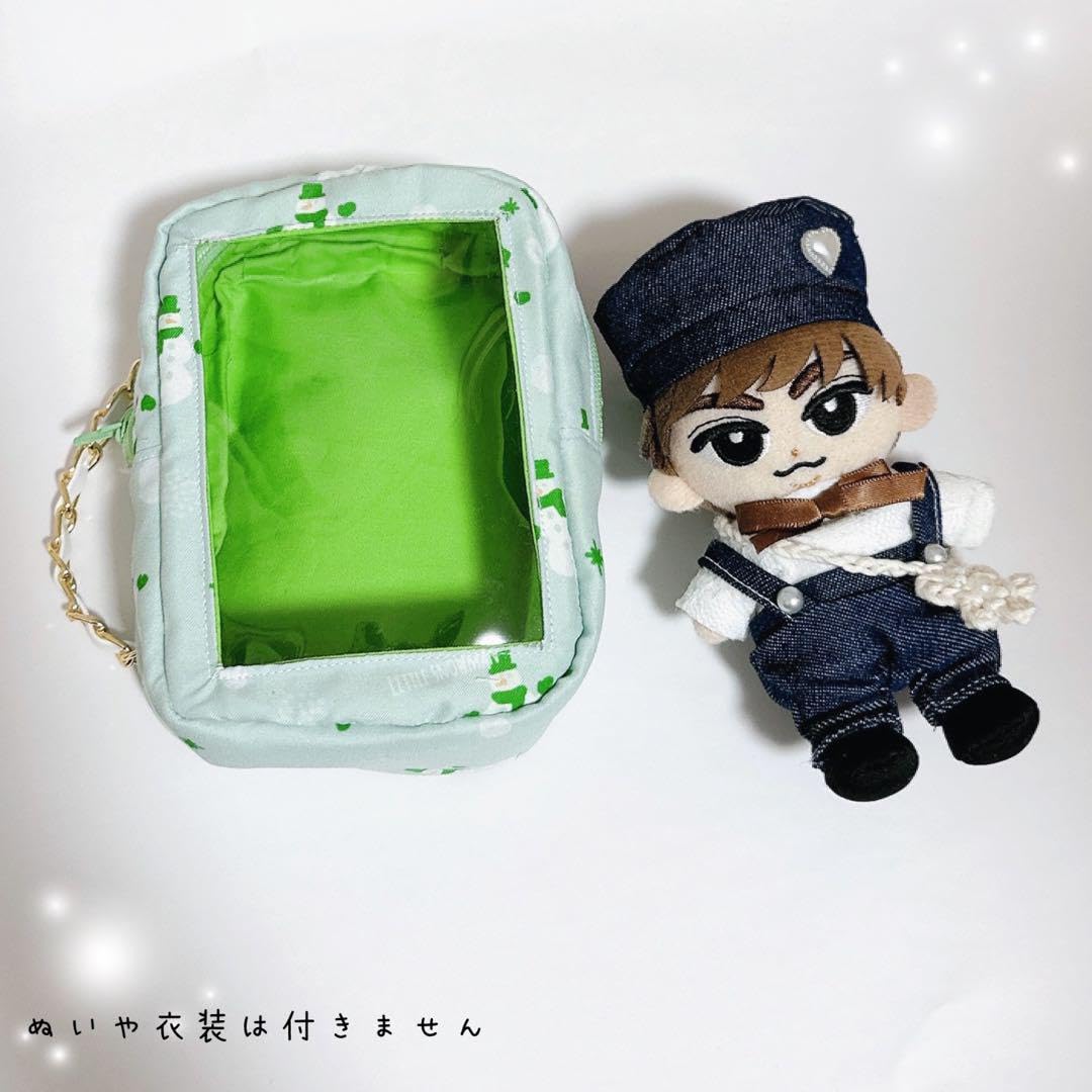 Amazon.co.jp: 雪だるま柄すのチルぬいポーチ 緑 阿部亮平 ちびぬい