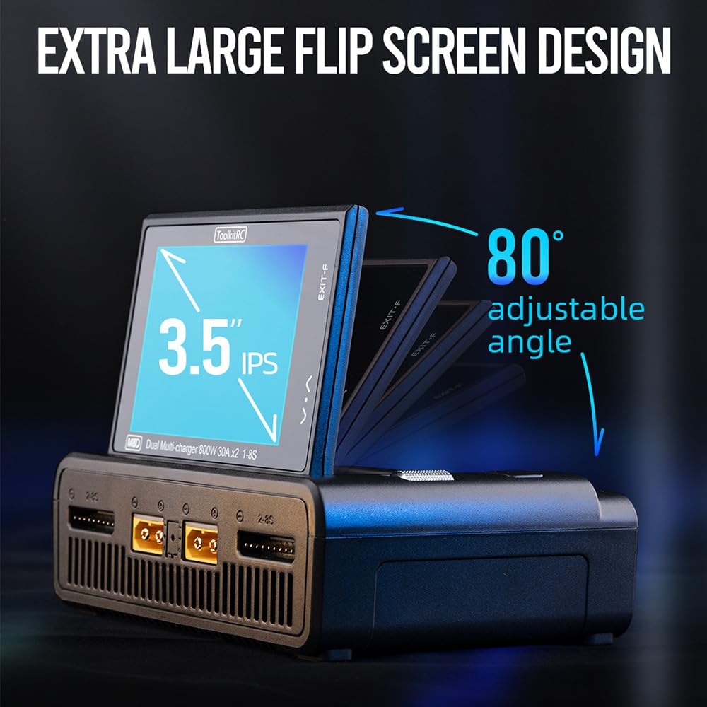 Amazon | XBERSTAR For ToolkitRC M8Dデュアルチャンネルバランス充電