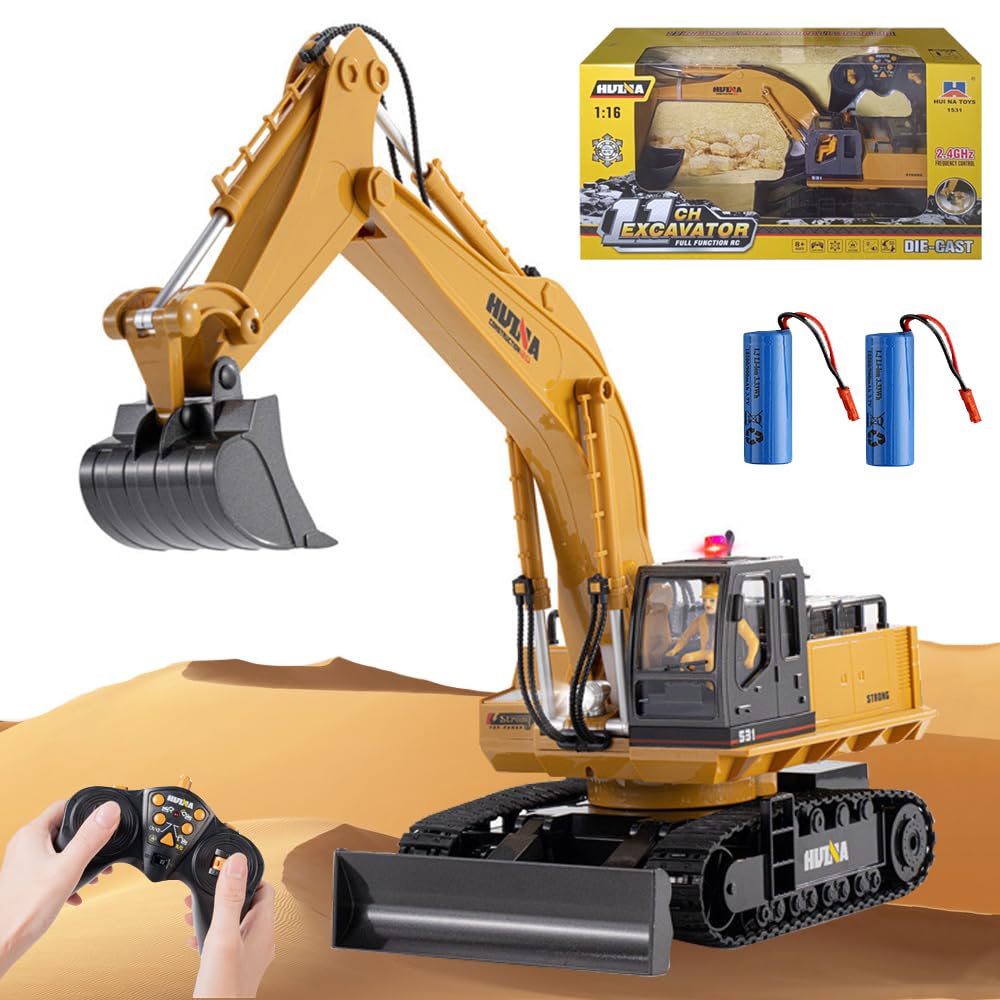 Amazon.co.jp: ショベルカー ラジコン 掘削機 ブルドーザー 11CH 1:16