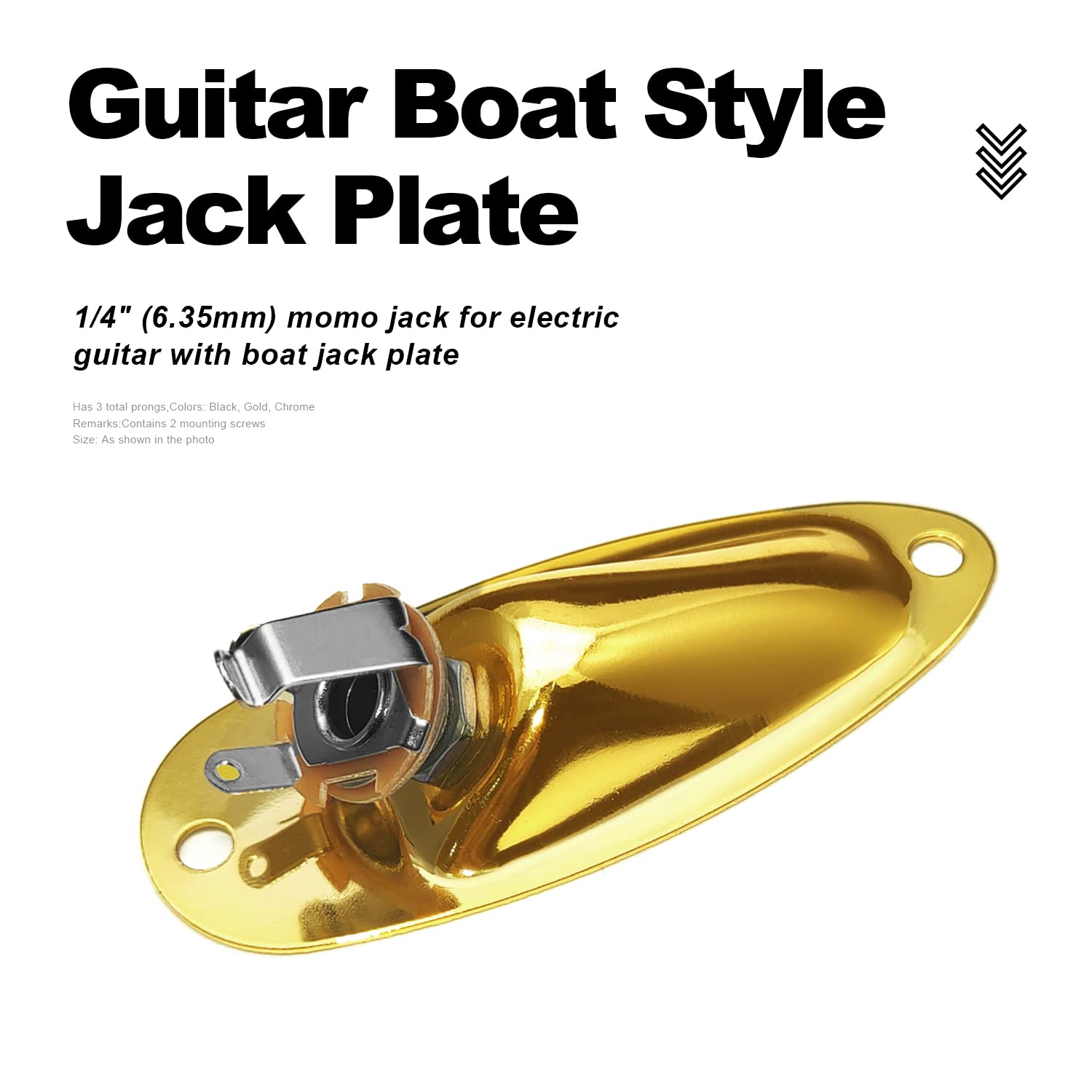 Amazon | MAXCHEER ギター入力ジャックソケットプレート出力ロード