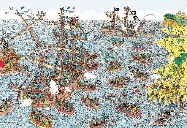 Amazon | ビバリー 1000マイクロジグソーパズル Where's Wally? 海賊