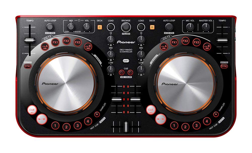 Amazon.co.jp: パイオニア DJコントローラー DDJ-WeGO-R レッド : 楽器