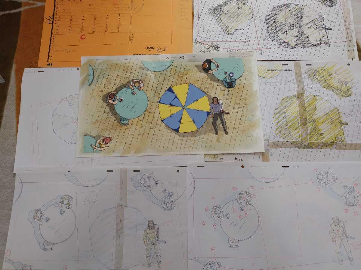 Amazon.co.jp: 横長 大判 セル画 動画 背景 資料付き ハンターハンター