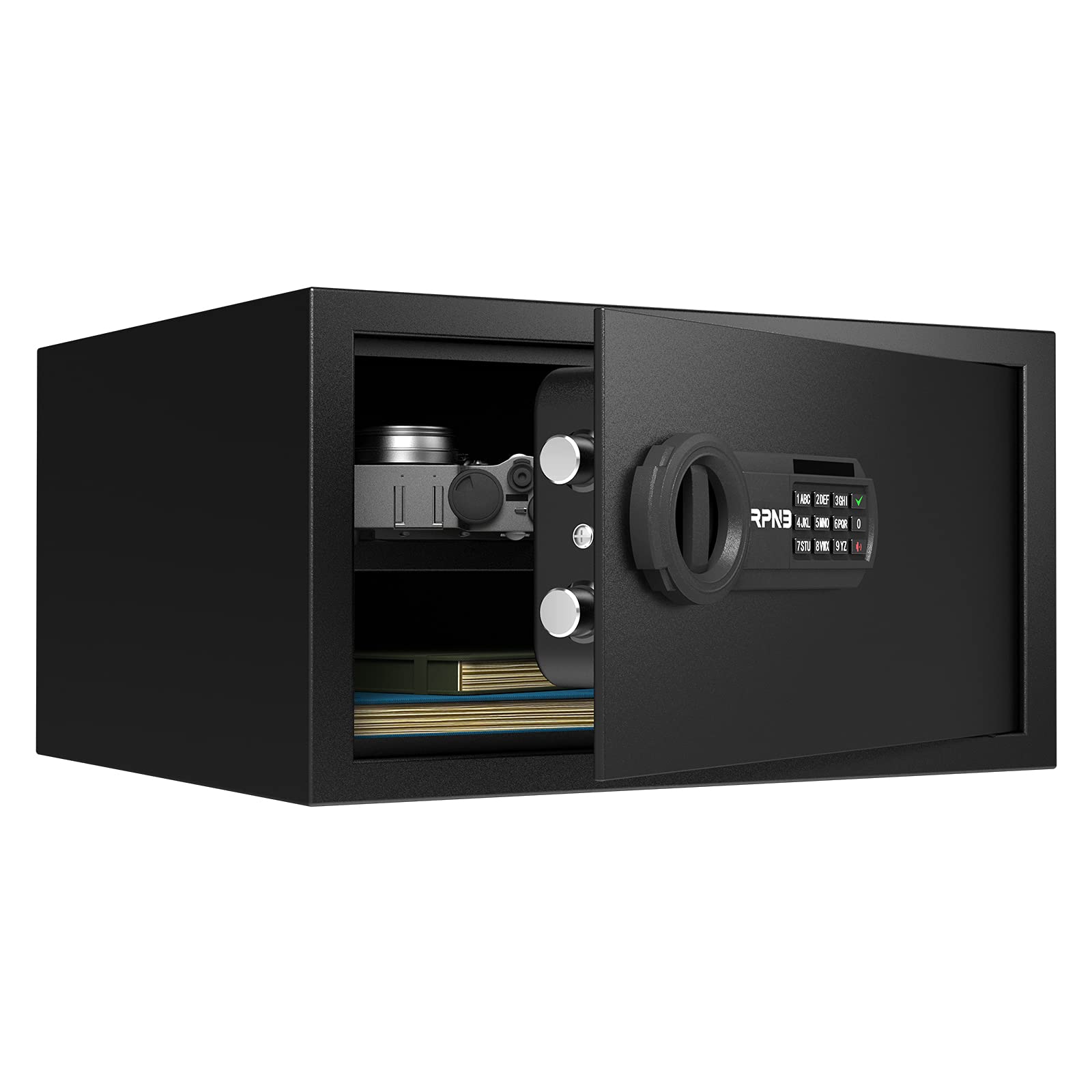 Amazon.co.jp: RPNB 金庫 家庭用 小型 電子金庫 保管庫 防犯セーフ