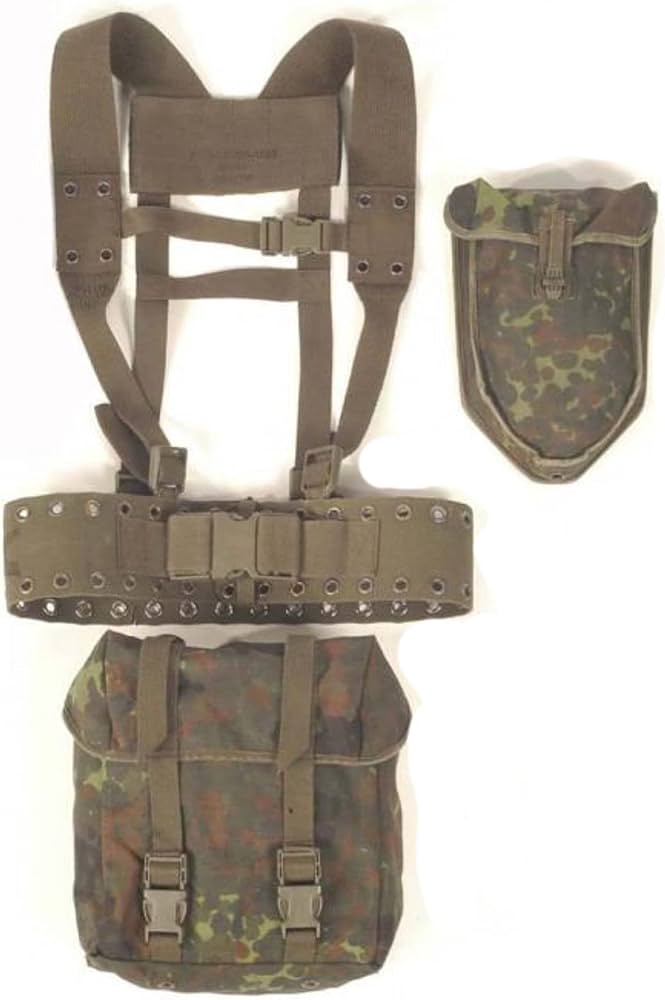 Amazon.co.jp: ドイツ軍放出品 装備セット 5点 システム95 フレック