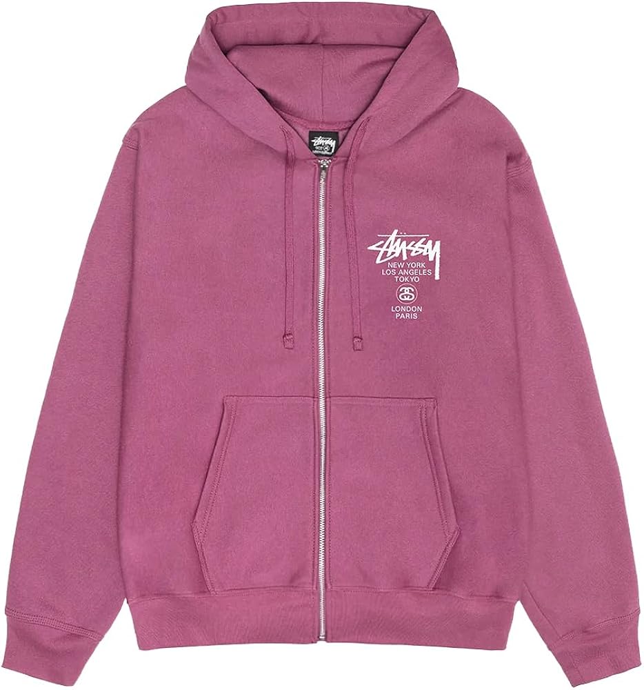 Amazon.co.jp: [ステューシー] スウエットパーカー ワールドツアーロゴ