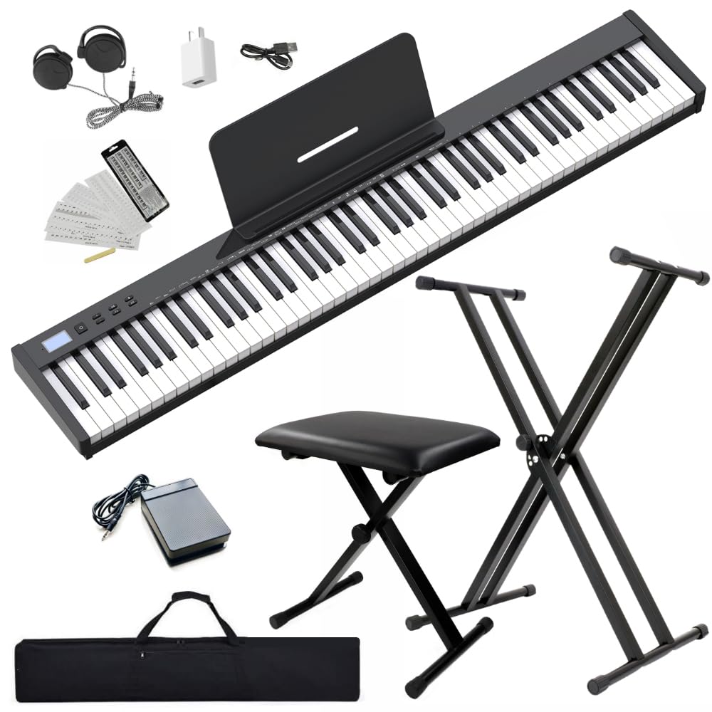 Amazon | 【イススタンドセット】ニコマク NikoMaku 電子ピアノ 88鍵盤