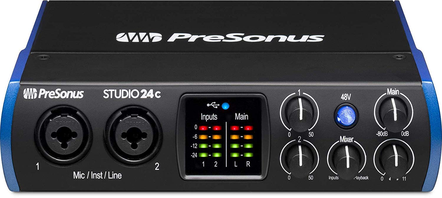 Amazon.com: PreSonus Studio 24c USB-C Audio/MIDI Interface