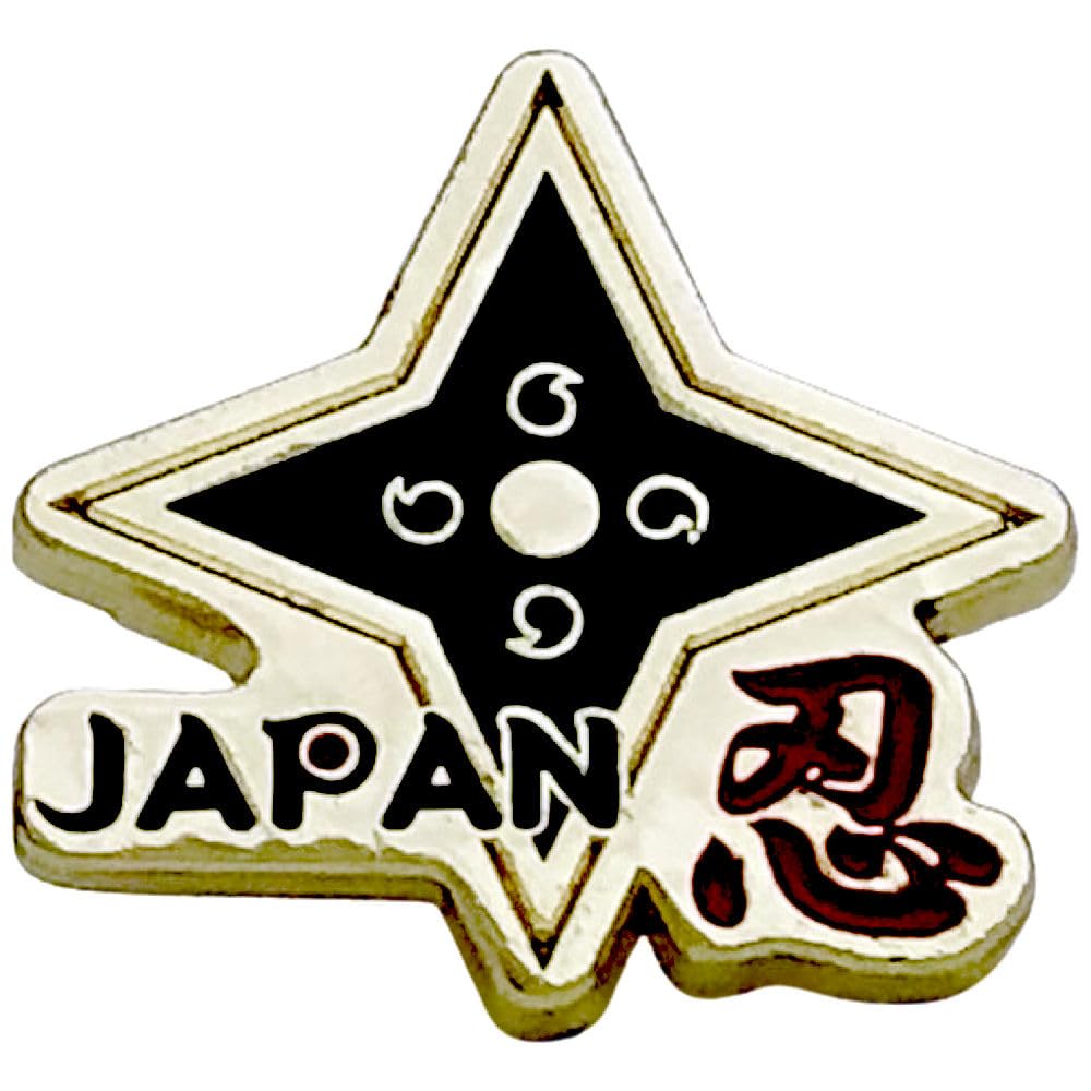 Amazon.co.jp: ピンバッジ 手裏剣 和柄 ピンバッチ 忍者 ピンズ 2.5cm