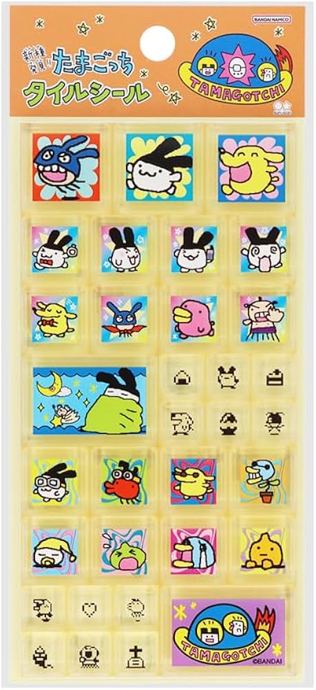 Amazon | サンスター文具 たまごっちプラス シール タイル たまごっち