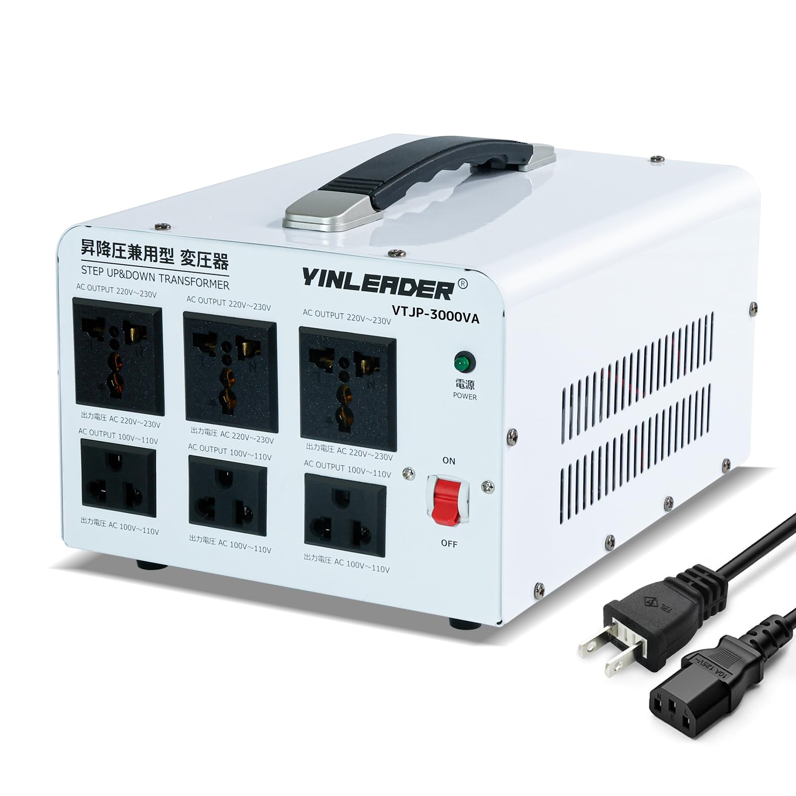 Amazon.co.jp: Yinleader アップトランス ダウントランス 3000W 海外