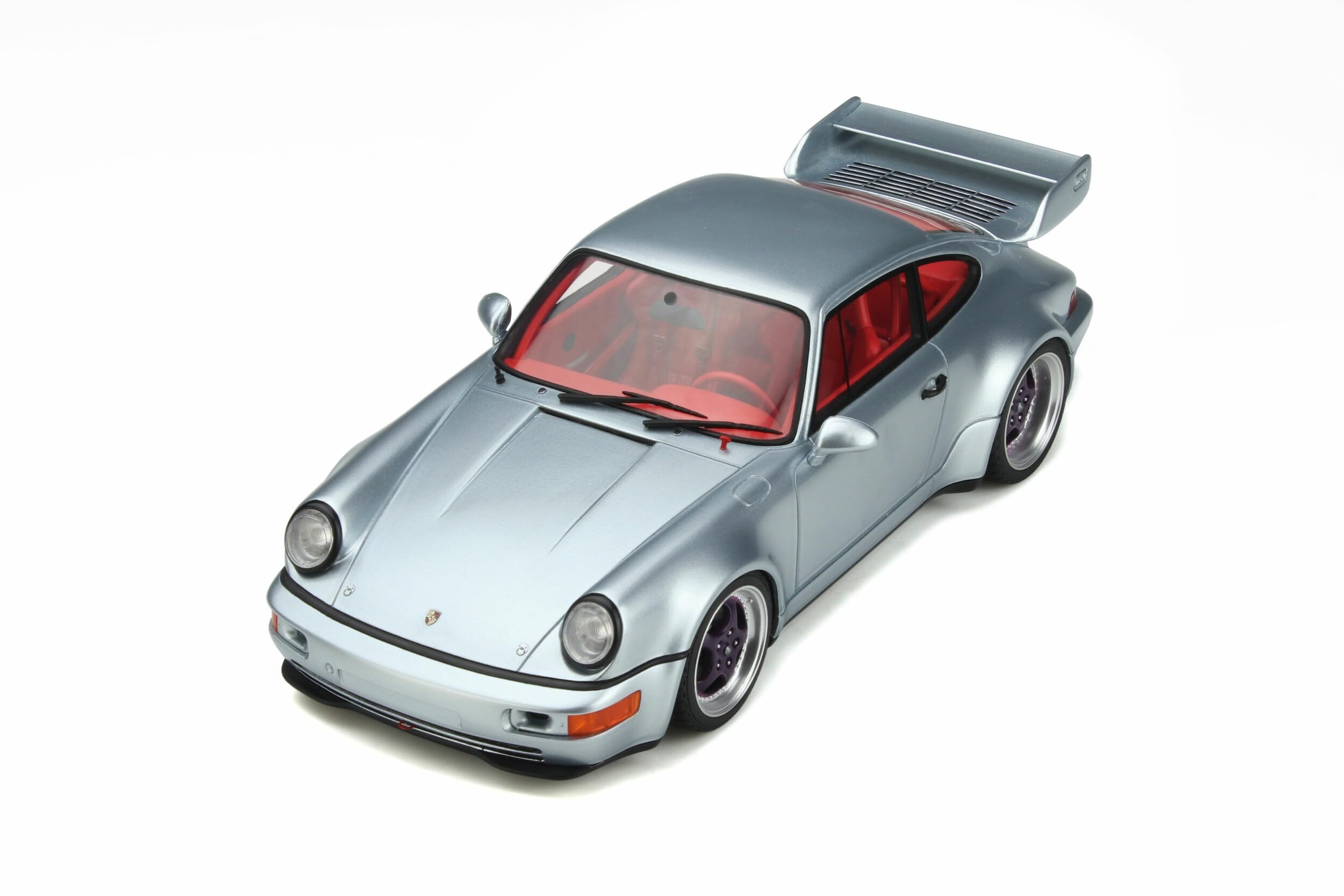 GT Spirit 1:18 Scale Porsche 911 (964) RSR 3.8 Model, Polar Silver