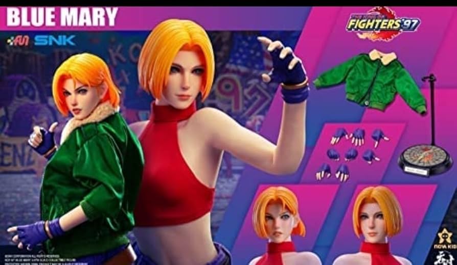 Amazon | 1/6 女性アクションフィギュア ブルー・マリー シームレス素