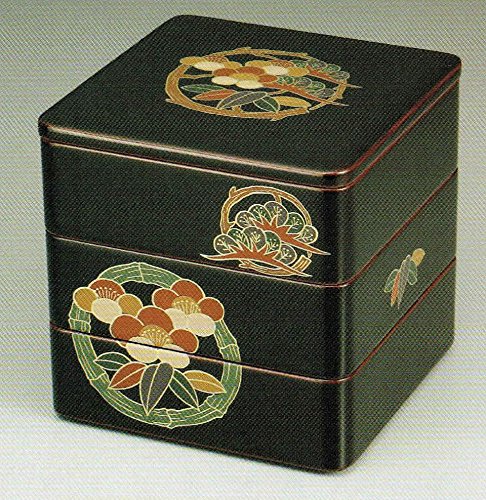 Amazon｜【木製漆塗り重箱】溜内朱 6寸5分 三段本重 松竹梅【手塗り