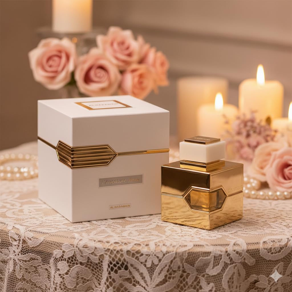 Al Haramain L'aventure Femme Eau de Parfum Spray for Women, 3.4