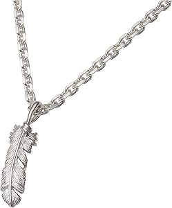 Amazon | [SAAD(サード)]フェザー(左向き) シルバー925 ペンダント