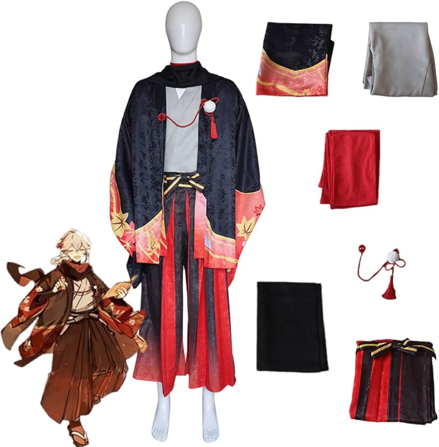 Amazon.co.jp: [HAOJEE]楓原万葉コスプレ衣装 五歌仙 風波流浪の紅葉
