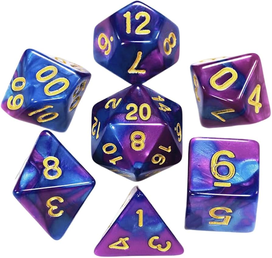 Amazon | LIANHATA 多面体 ダイス サイコロ セット アクリル 7個入り