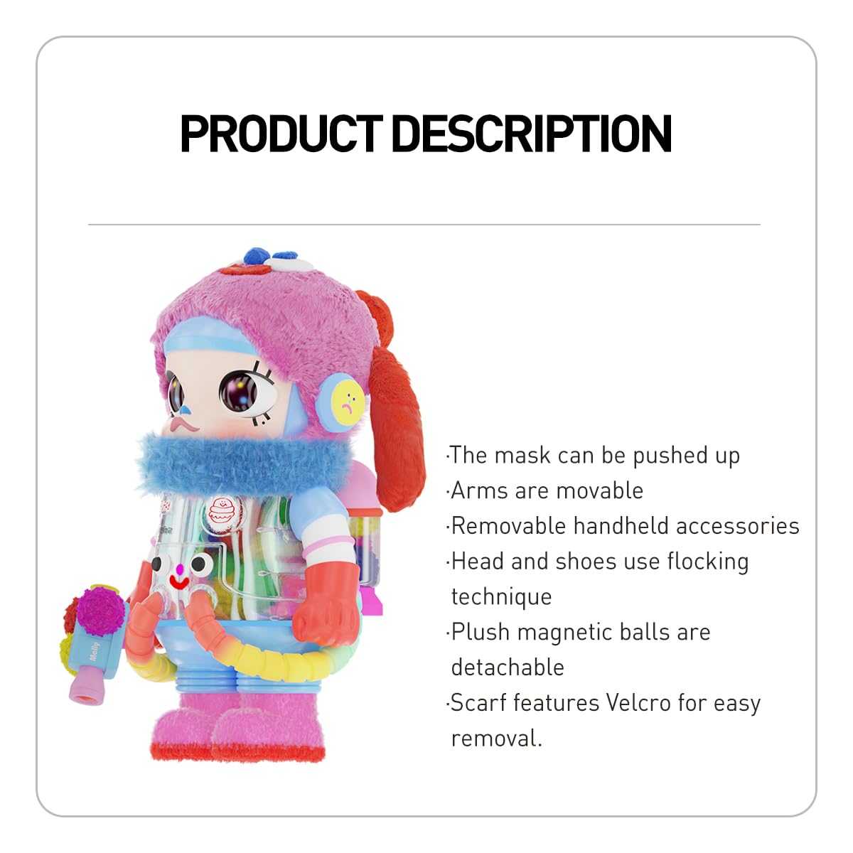 Amazon | POP MART MEGA SPACE MOLLY 400% Jon Burgerman シリーズ