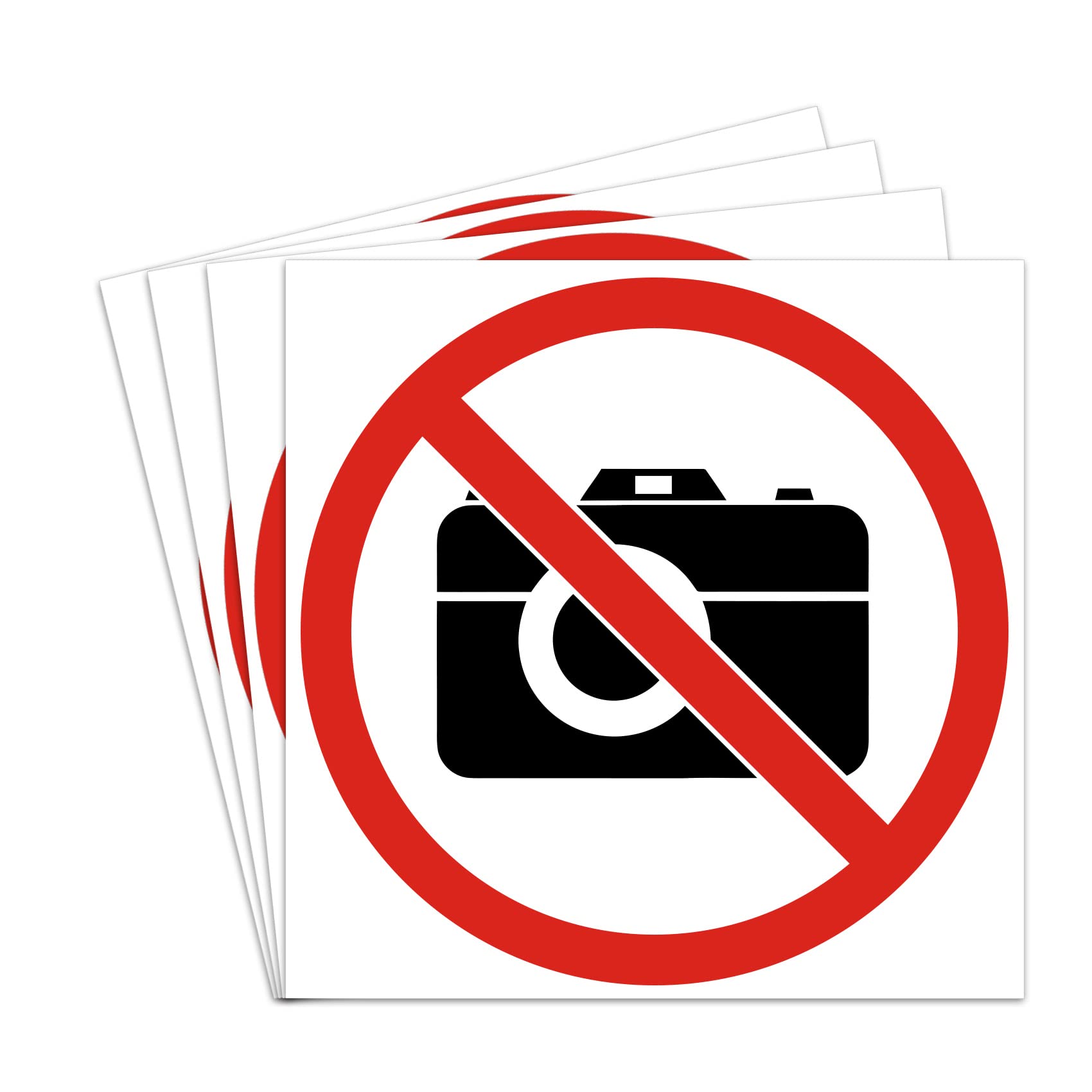 dealzEpic - No Camera/No Photo Sign | Self Adhesive Vinyl Decal