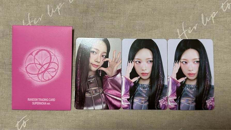 Amazon.co.jp: aespa カリナ SUPERNOVA ver. ラントレ トレカ 3枚