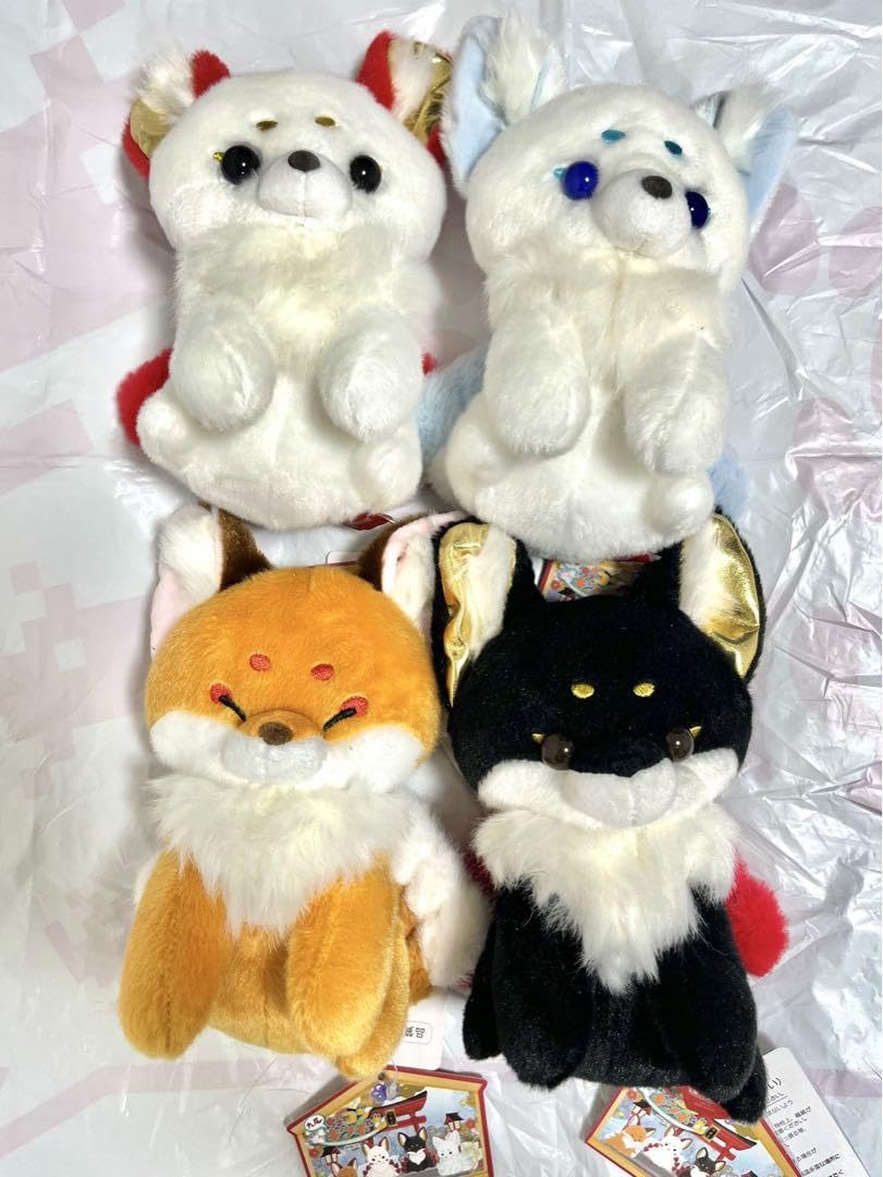 Amazon.co.jp: ちょこんとキツネ九尾錦雅コンプリート 狐 ぬいぐるみ