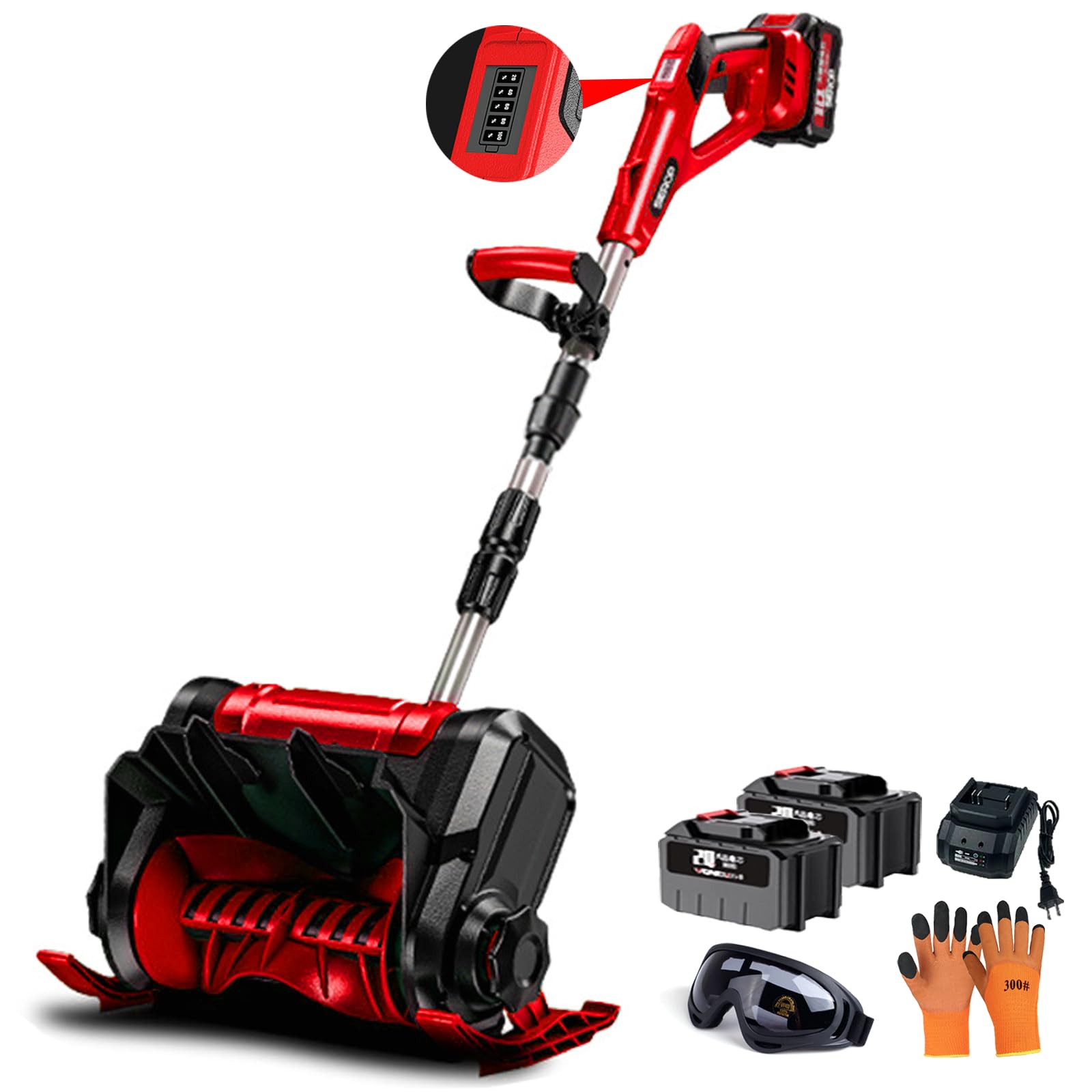 Amazon.co.jp: 電動除雪機 雪かき 除雪スコップ 6000mAh 大容量