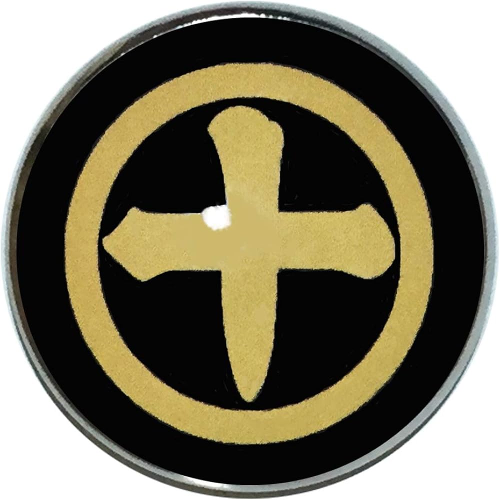 Amazon.co.jp: 家紋 ピンバッジ 丸に十文字2 薩摩 島津家 ピンズ 家紋